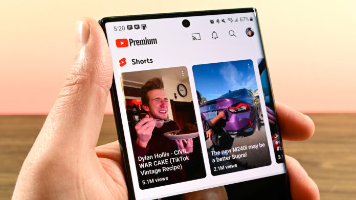 YouTube reels